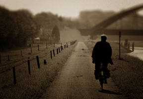 Early morning Biker