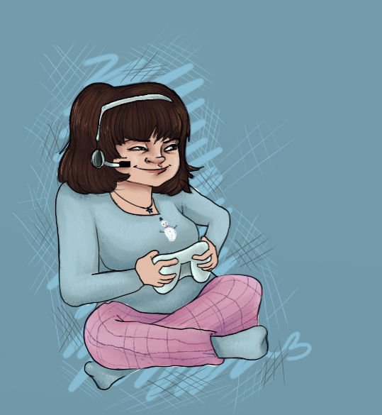 Gaming Face...and Pajamas...