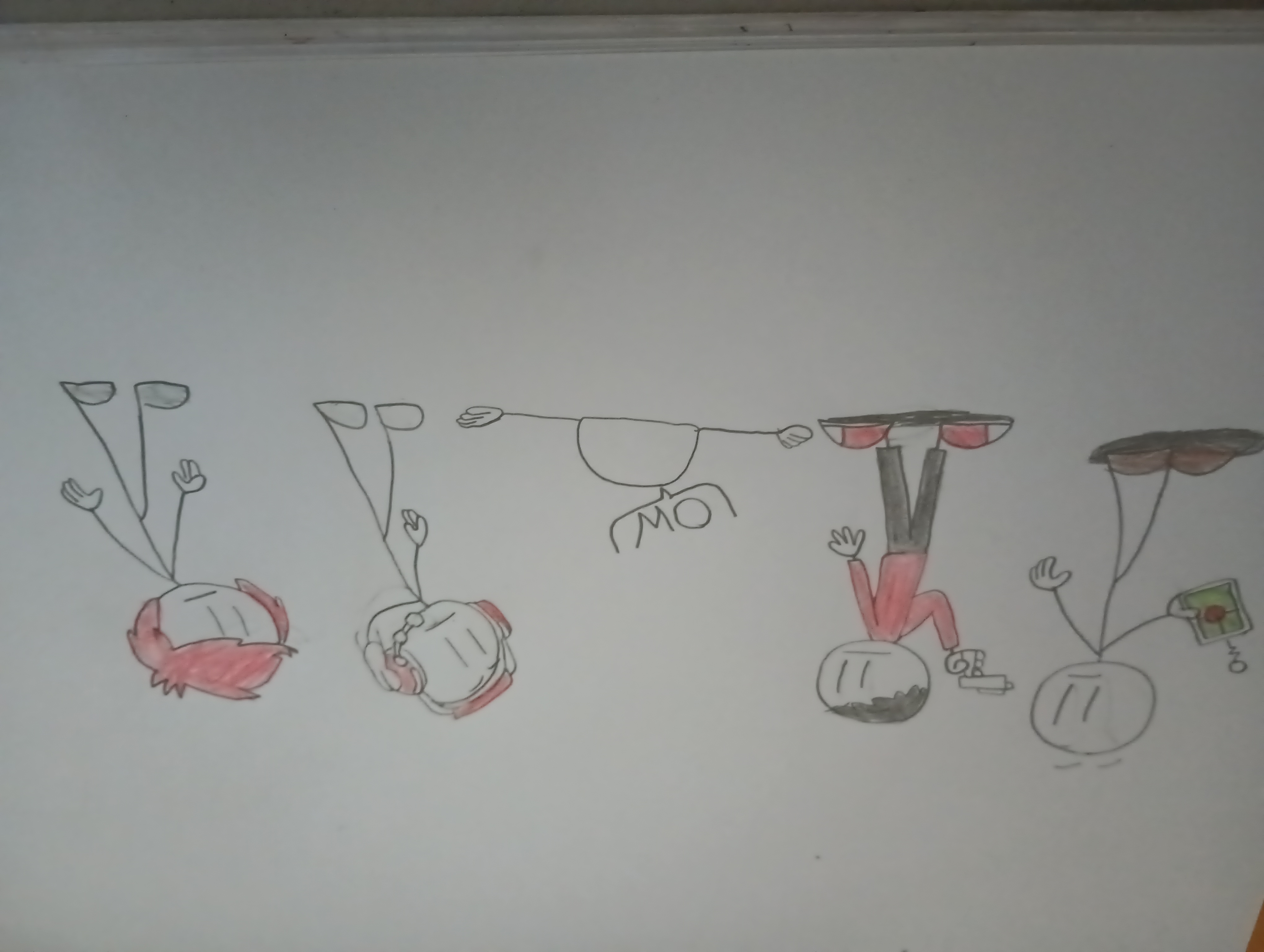 Four stickmen and one dead stickman by Artistguy2391 on DeviantArt