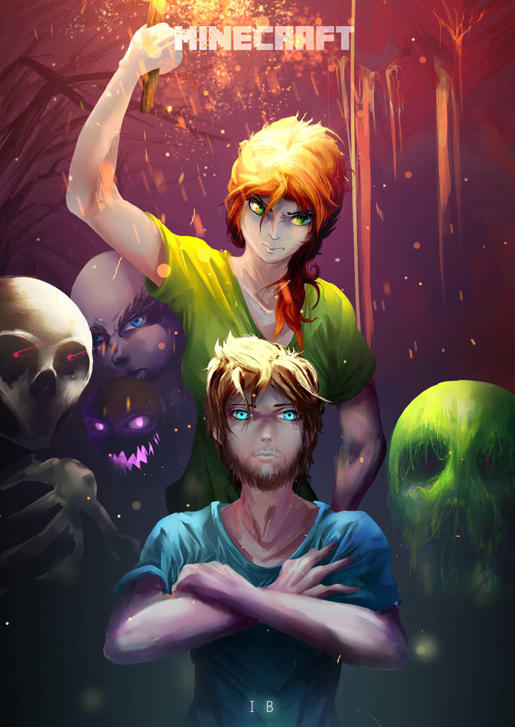 Estive Minecraft Alex and Steve Minecraft by 1ib on DeviantArt