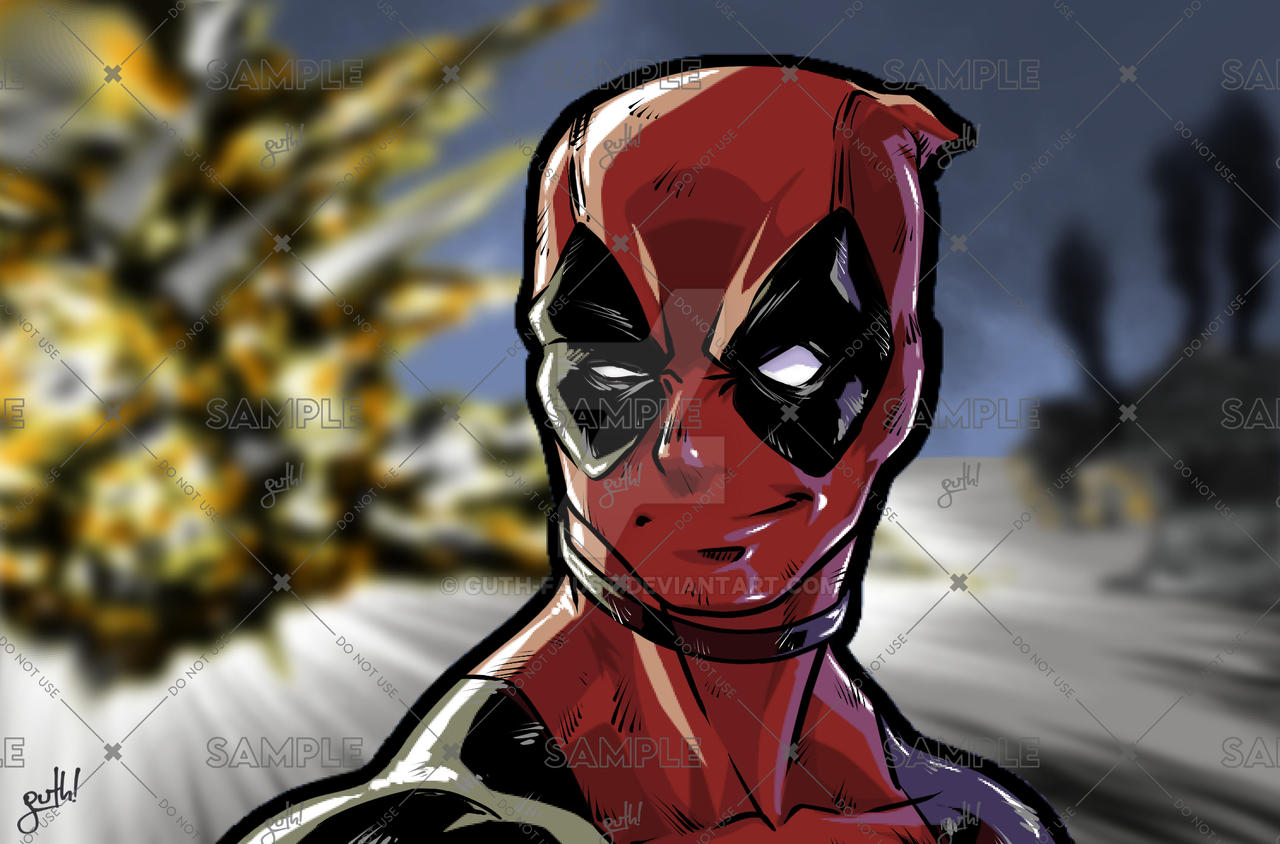 Deadpool Explosion by guth-faust on DeviantArt