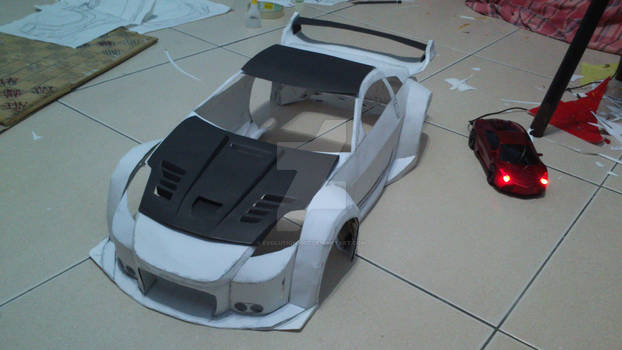 350z Veilside Hood (papercraft)