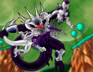 DBZ Pwnage: Cooler vs. Frieza by Virus-91