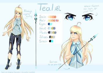 Teal reference sheet