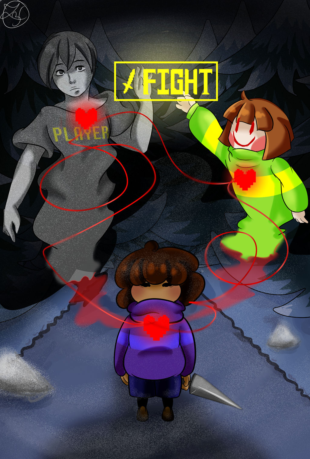 Undertale Child Undertale-Player and the Fallen Child Genocide by Heaven-Eather on ...