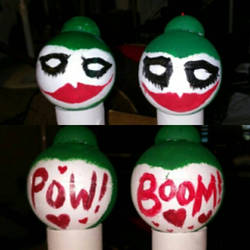 Harley Quinn's Joker grenades 