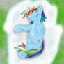 Rainbowdash sleeping