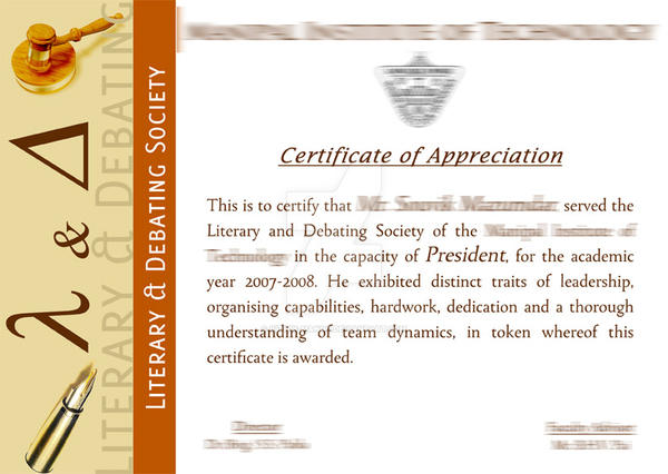 Certificate Design