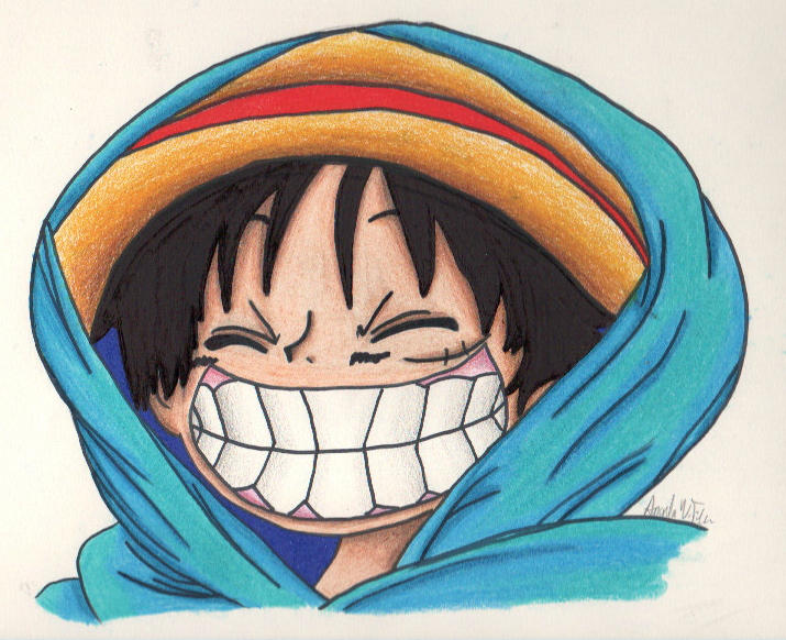 Monkey D Luffy Laughing face by CreativeDyslexic on DeviantArt