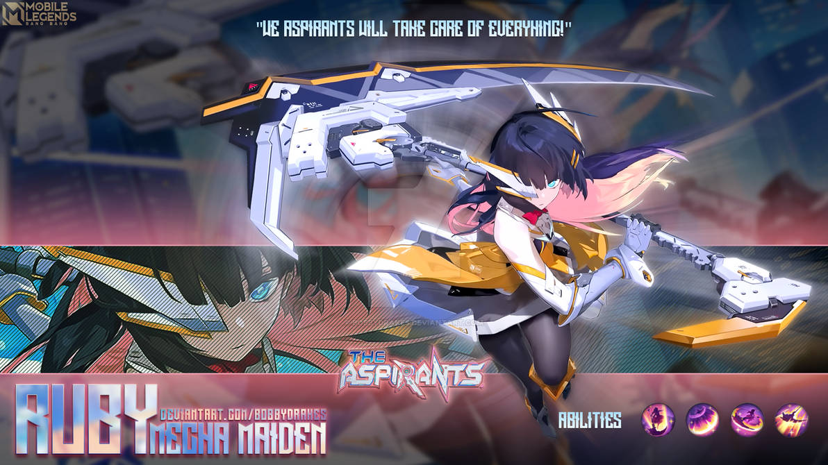 Ruby Mecha Maiden TheAspirants MLBB by bobbydrakes on DeviantArt