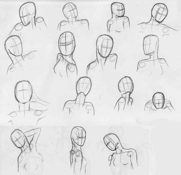 Head positions by GothInPink on DeviantArt