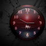 Red BlackAnalog  Clock