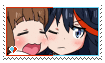 mako x ryuko stamp by kawaiicunt-stamps