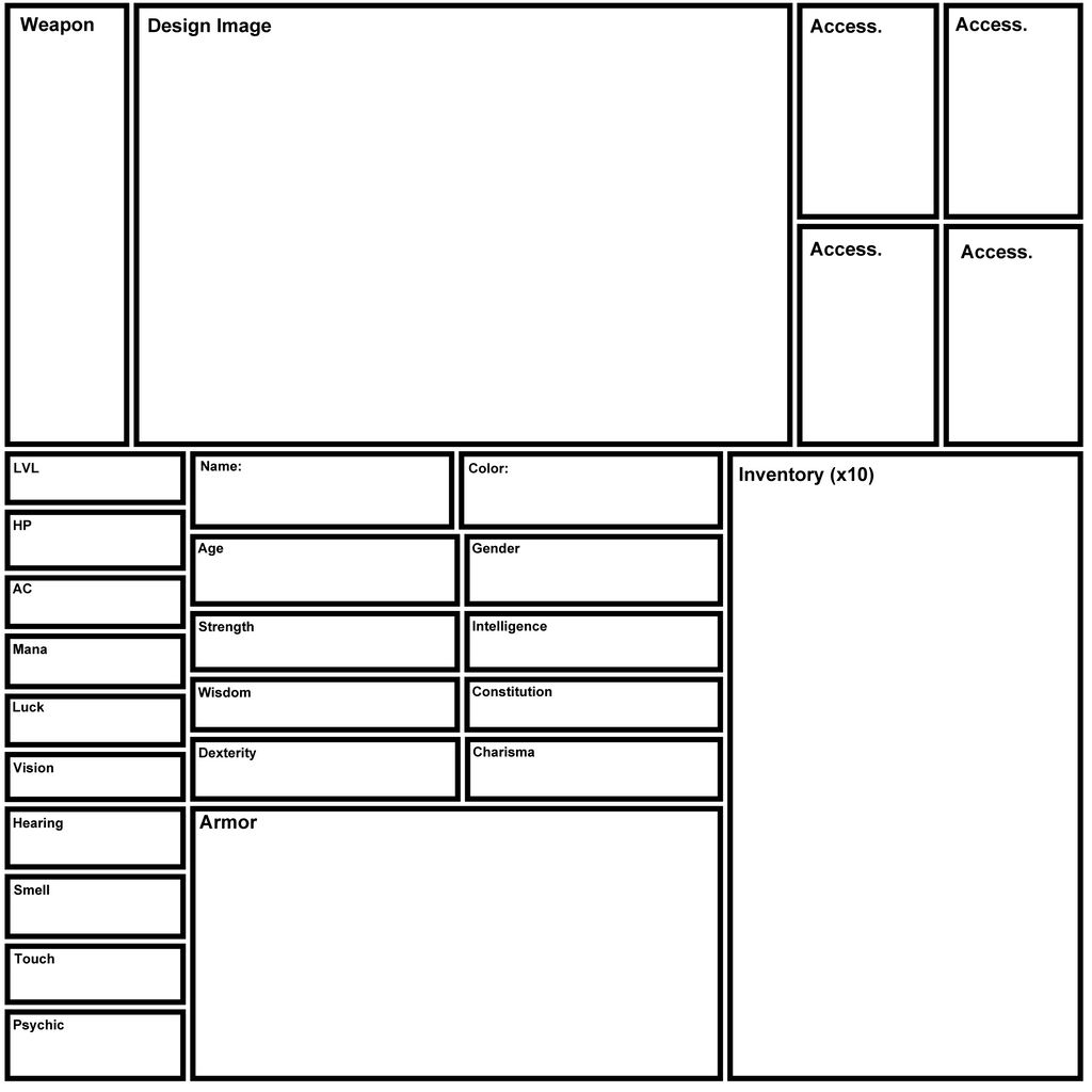 Blank Character Sheet by Dragons-To-Slay on DeviantArt
