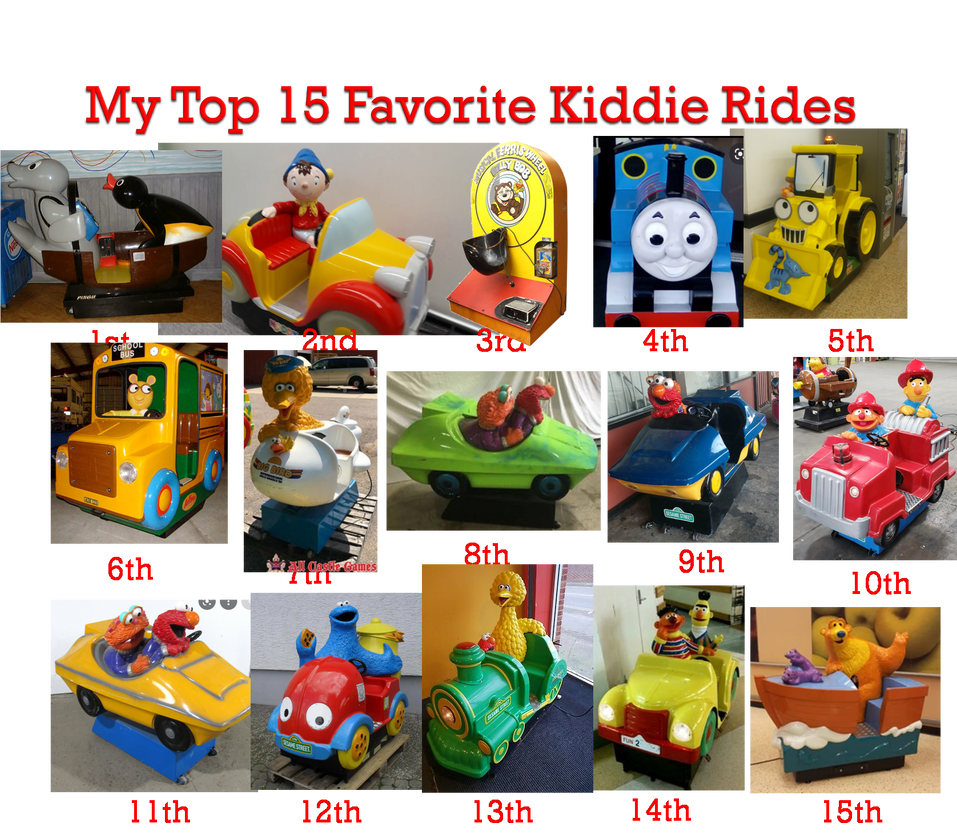 My Top 15 Favorite Kiddie Rides by banielsdrawings on DeviantArt