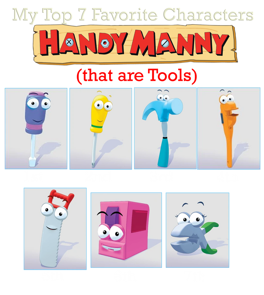 My Top 7 Favorite Characters Handy Manny by banielsdrawings on DeviantArt My Top 7 Favorite Characters Handy Manny by banielsdrawings on DeviantArt
