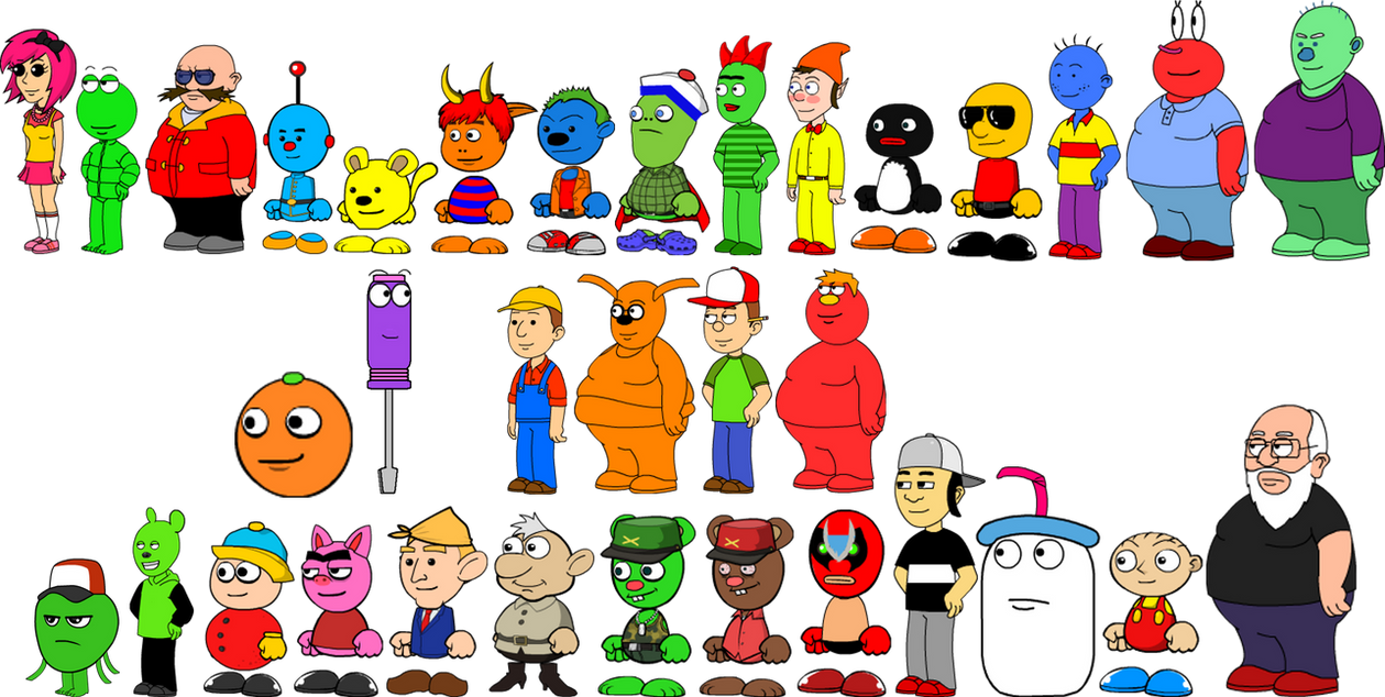 All My Favorite Characters In Wrapper Offline by banielsdrawings on ...