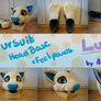 .: Lucy Fursuit Head Base and Feet Paws :.