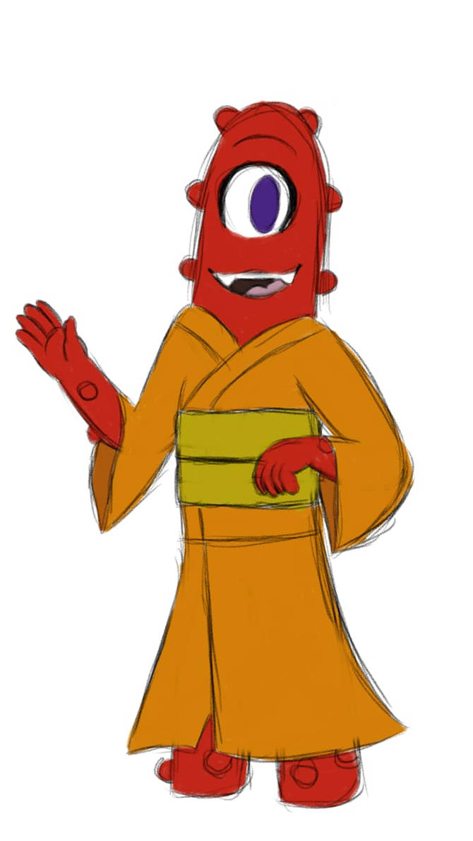 Muno wearing Kimono by MarthaTheTomboy on DeviantArt