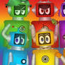 Background of Rainbow Robots (Shades)