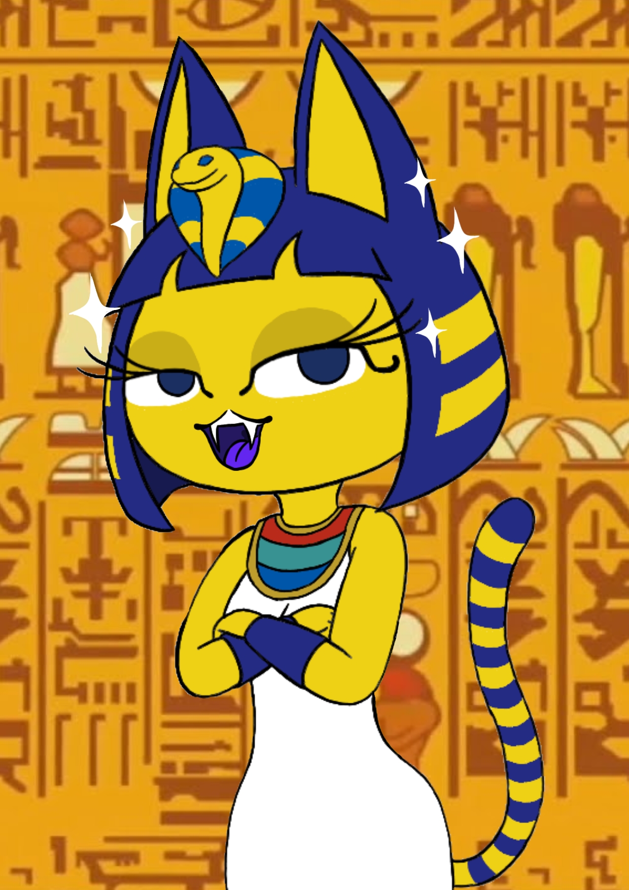 Happy Birthday to Ankha! by MarthaSatriyoArts on DeviantArt