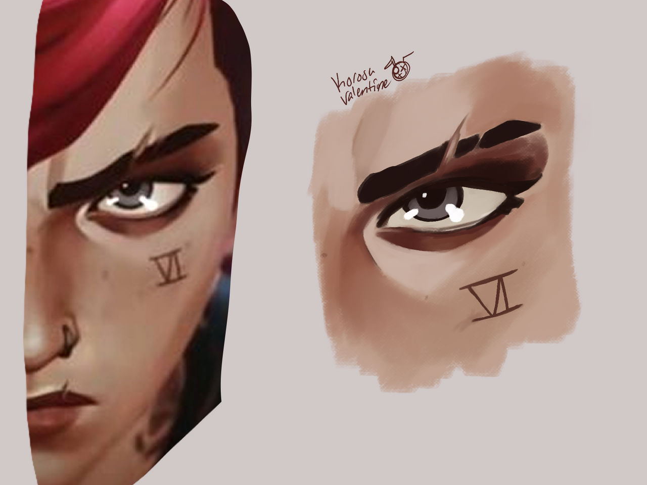 Vi Arcane Eye Study by KorosuValentine on DeviantArt