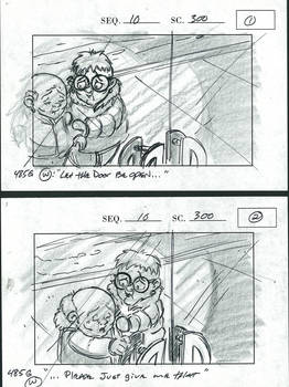 Eight Crazy Nights Storyboards