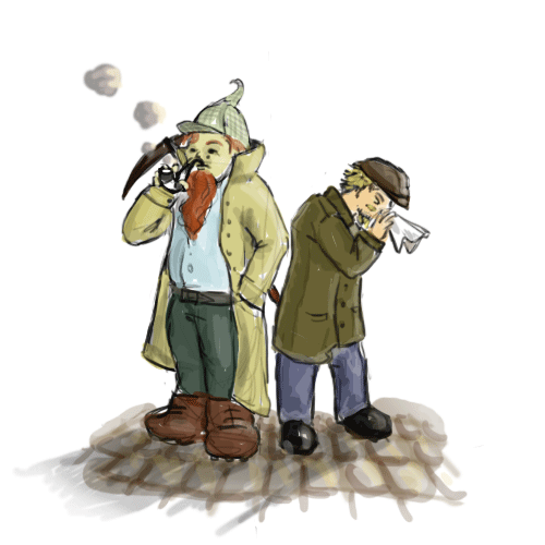 Sherlock Gnomes and Dr. Snotson (Animated) by AdmiralPastry on DeviantArt