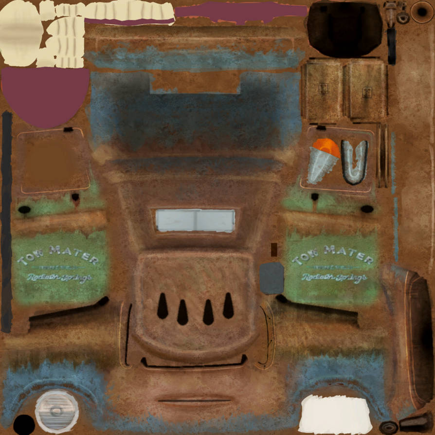 Deviantart Cars Texture Mater Cars 2 VideoGame Texture (MK64 Style) by Christopheradonay on ...