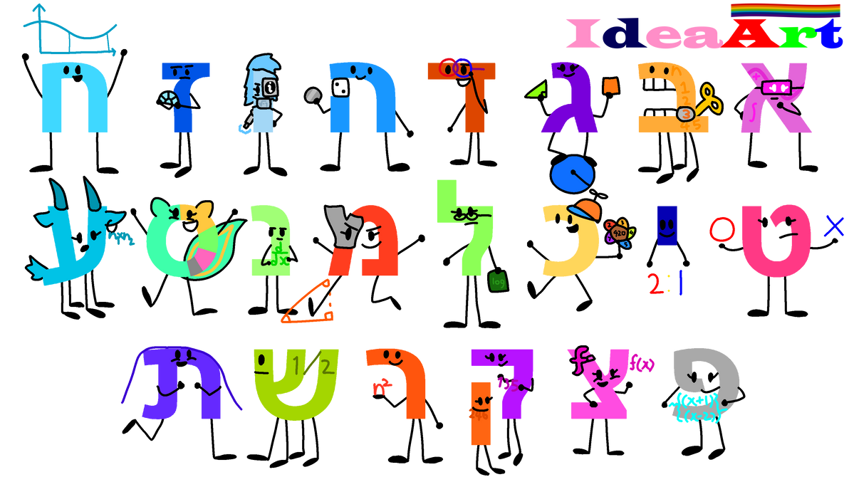 Math Hebrew Letters Mathematics Hebrew Alphabet by yesideaart27 on DeviantArt