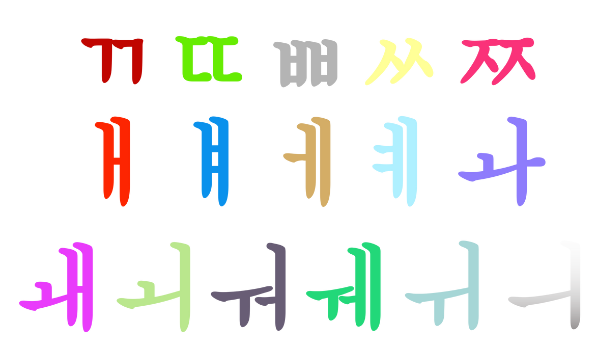 Turkish Alphabet COC in Korean hangul style by yesideaart27 on DeviantArt