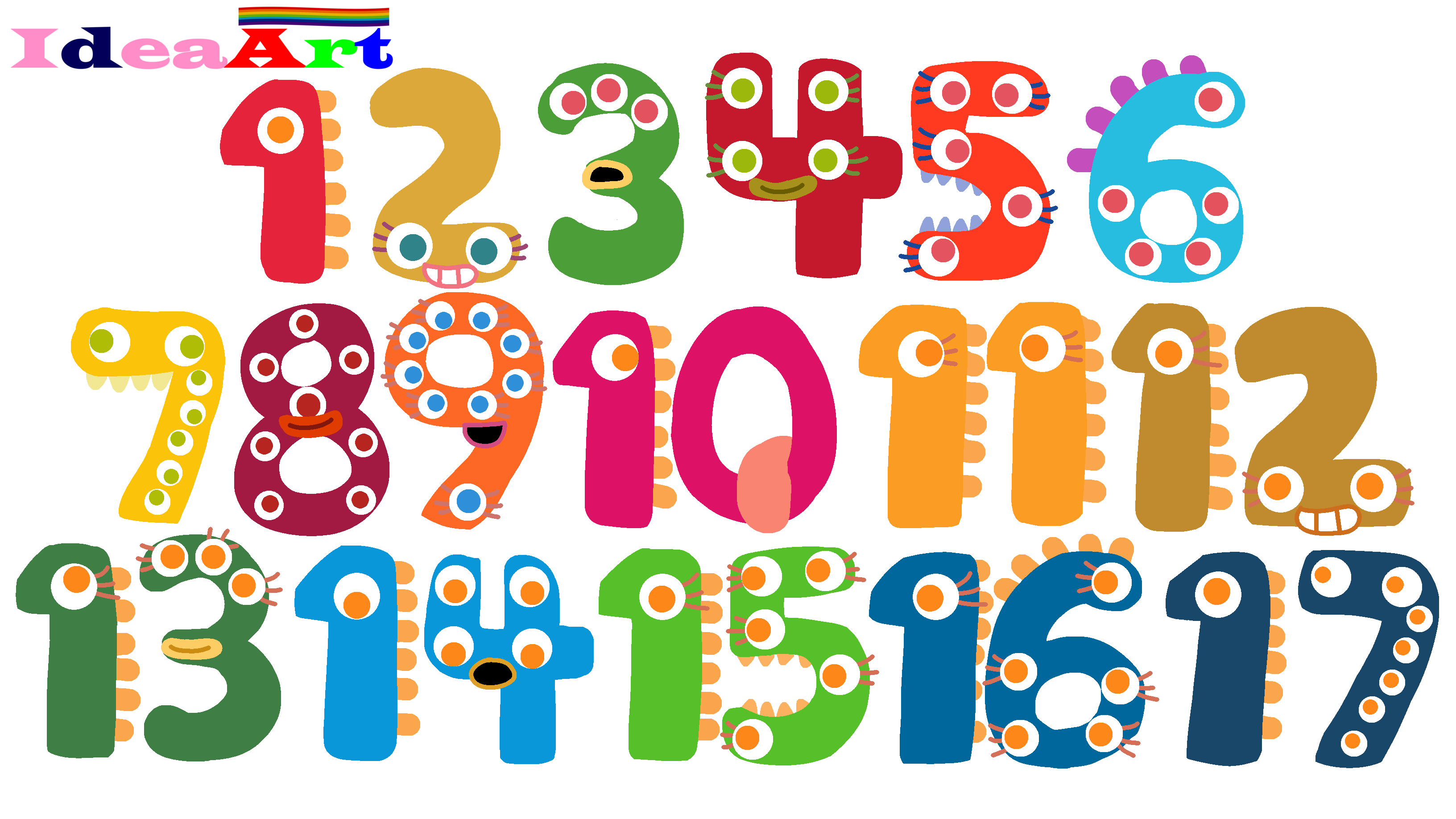 Endless Numbers but SDGs color by yesideaart27 on DeviantArt