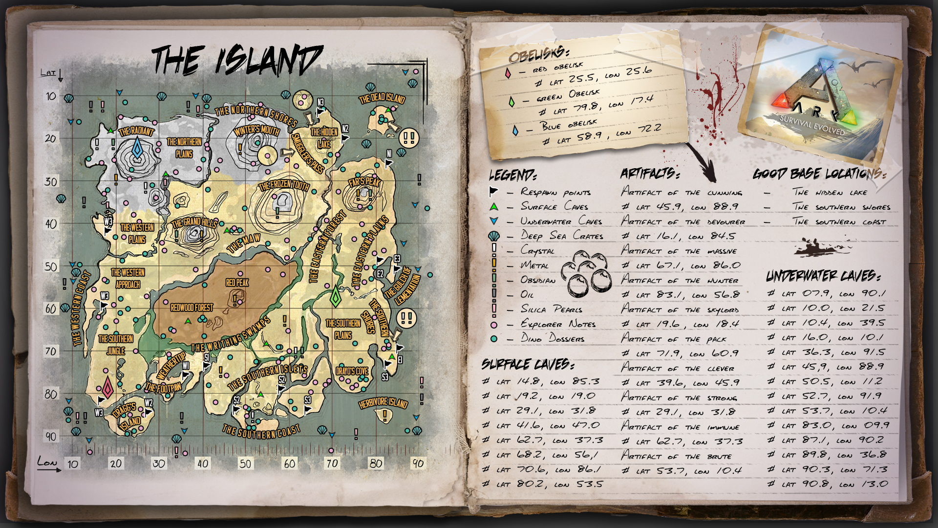 The Island Map For Ark Survival Evolved By Elderwraith On Deviantart
