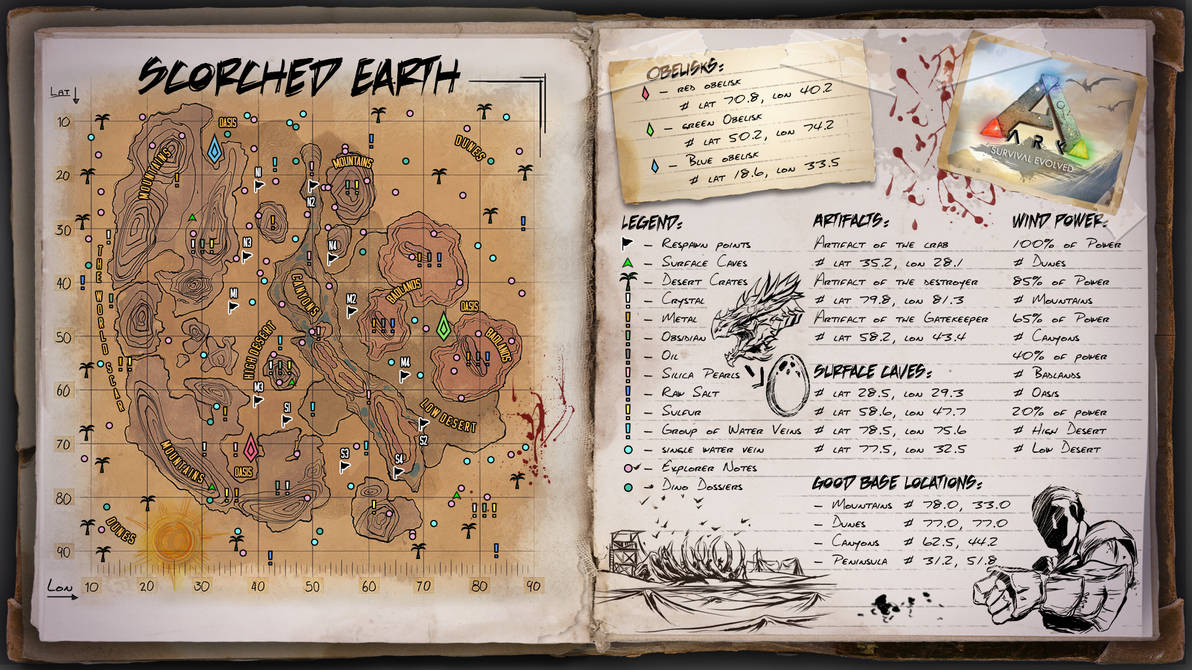 Ark заметки. Ark Survival Evolved Ragnarok карта пещер. Карта Scorched Earth АРК. Карта пустыни АРК. АРК сурвайвал карта РАГНАРОК.