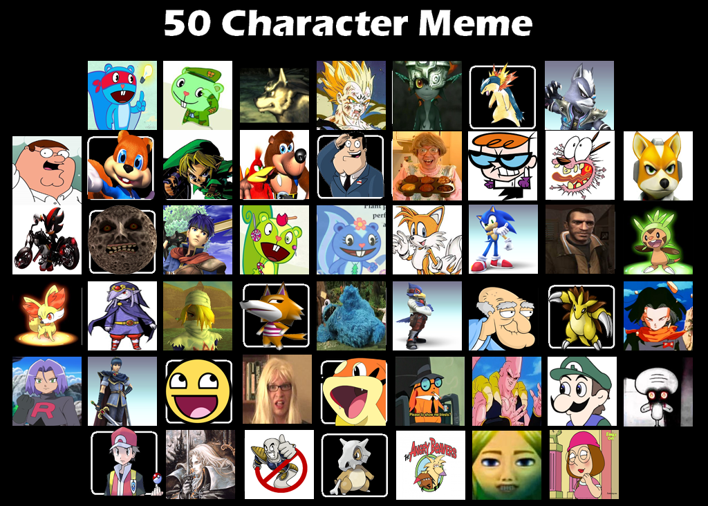 50 Character Meme