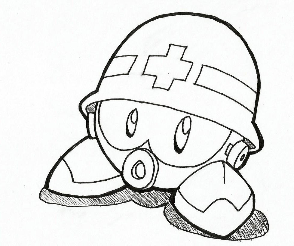 Metall - Mega Man / Rockman (Inktober) by JustinGreene