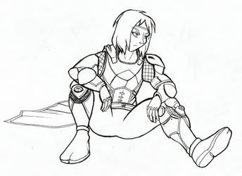 Awoken Hunter (AnimeCwboy) - Destiny 2 (Inktober)