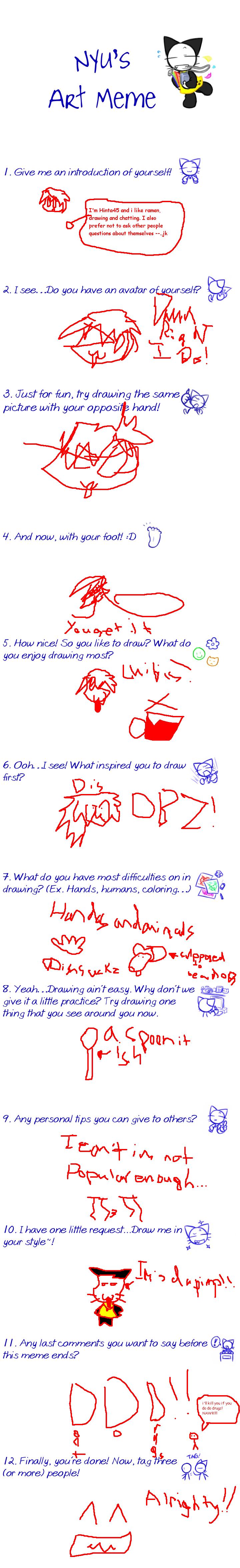 MAH ART MEME by Hinta45 on DeviantArt