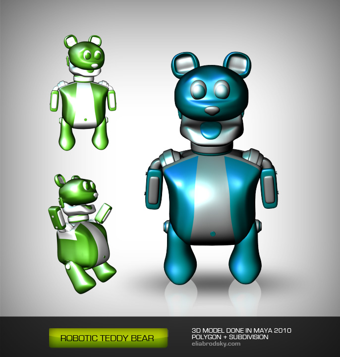 teddy bear 3d model