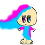 pink x blue girl