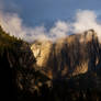 yosemite fall in the morning