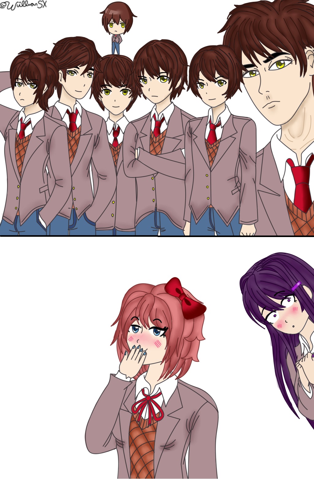 The dokis with a long hair @WillianSX by WillianXS on DeviantArt