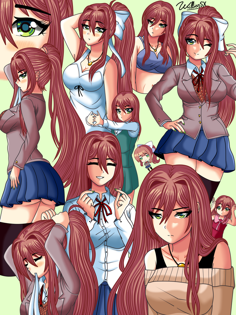 Only Monika DDLC Fanart By WillianXS On DeviantArt only-monika-ddlc-fanart-by-willianxs-on-deviantart