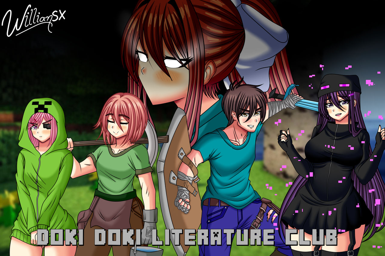 Doki Doki Minecraft Club DDLC Fanart By WillianXS On DeviantArt doki-doki-minecraft-club-ddlc-fanart-by-willianxs-on-deviantart