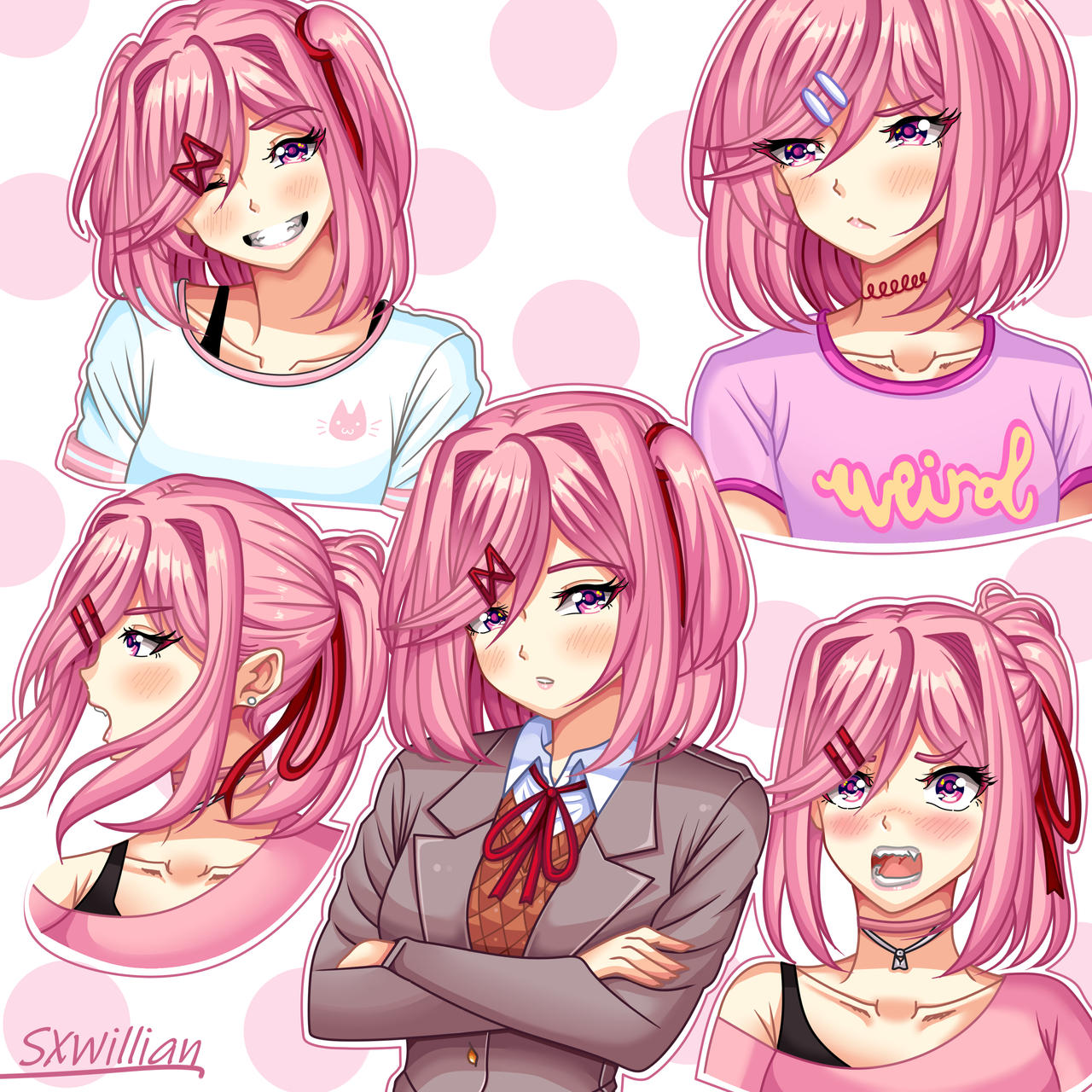 The Natsuki (DDLC Fanart) by WillianXS on DeviantArt