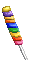 Pixel - Rainbow Lollipop by GothicShoujo