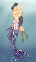 Free! - Mermaid kisses [ReiHaru] by GothicShoujo