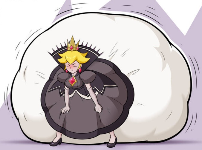 Shadow Queen Peach dress diaper upskirt by Mikesp99 on DeviantArt