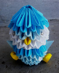 #393 Piplup - 3D Origami