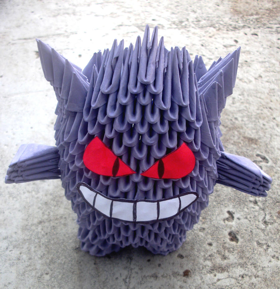 #94 Gengar - 3D origami